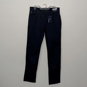 PD & C Stretch Twill Slim Fit In Dark Navy